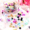 600 Pcs Crystal Glass Beads for Jewelry Making Bulk Faceted Gemstone Rondelle Loose Beads for Bracelet DIY Crafts 8 mm, 6 mm, 4 mm(Multi Color)